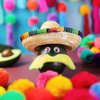 Frcctre 12 Pack Mini Mexican Hat Natural Straw Sombrero Party Hats, 5.5 Inch Carnival Mexican Birthday Cinco de Mayo Party Decoration Costume Hats for Kids Dolls Pets