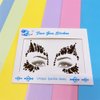 blacknight Face Jewels rave face gems stick on face tattoo bindi sticker eye makeup Body Jewelry women decal Rhinestone Temporary tattoo adhesive stickers for face halloween