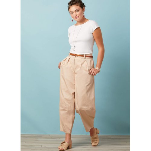 McCall Pattern Women's Loose Fit Capri Pants, Sizes 14-22 Sewing Pattern