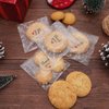 FLYTT Self Adhesive Cookie Bags Treat Bags, Resealable Cellophane Bags, White Polka Dot Individual Cookie Bags with Thank You Stickers for Gift Giving (3.9''x3.9'', 100 Pcs)