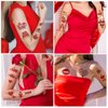 85 PCS 10 sheets Valentines Day Temporary Tattoos Birthday Party Decorations Supplies Favors Decor Themed Red Heart Tattoo Stickers Cute Gifts for Kids Women Girls Baby Shower Wedding Prizes