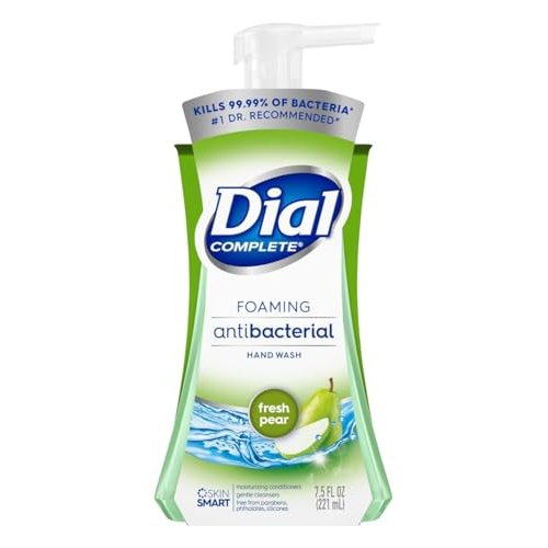 Dial Foaming Hand Wash 7.5 Ounce Anti-Bacterial Fresh Pear (Pack of 3)