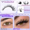 Lash Clusters Wispy Eyelash Extensions 168pcs Fluffy Individual Lashes 10-18mm Waterproof Natural DIY Lash Extensions Cluster Eyelash Extensions by ALICE