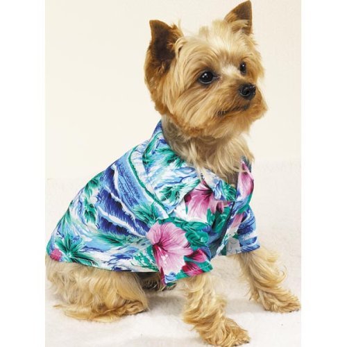 Med. Hawaiian Luau Dog Shirt, #ZW502-M