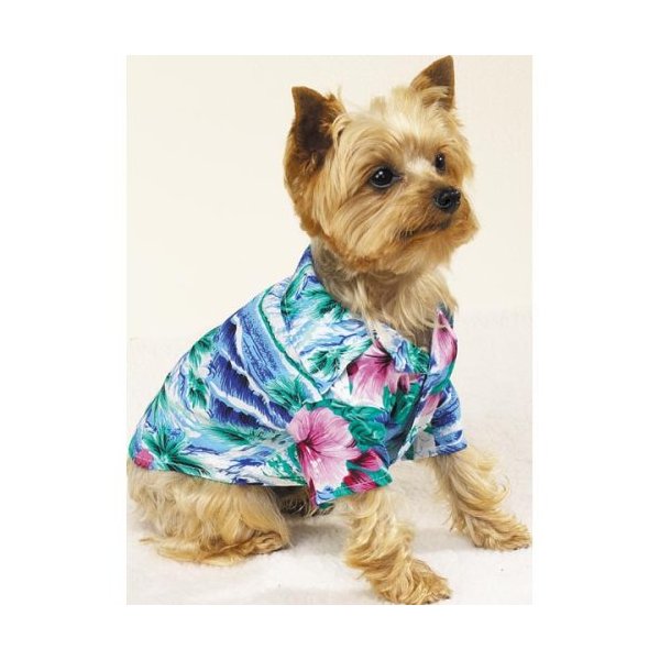 Med. Hawaiian Luau Dog Shirt, #ZW502-M