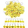 CRSUSUKJ 32 Pack Mini Emoticon Keychain Plush(16 expressions), Cute Keychain, Party Favors for Kids, Keychains, Valentine's Day Gifts/ Birthday Party Supplies, Emoticon Gifts Toys Carnival Prizes...