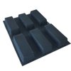 Bluedrop Silicone Bread Forms Square Shape Bread Molds Non Stick Bakery Trays Silicone Coated Fiber Glass 6 Caves Rectangle Moulds