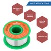Solder Wire Lead Free Rosin Core Flux 0.8mm Electric Solder Fine Sn99 Ag0.3 Cu0.7 Flow 0.032in 0.11lb for Electronics Soldering Unlead 50g