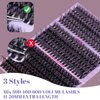 Ocean Pearl Lash Clusters 320PCS 11-20mm Lash Extension Kit 30D+40D+60D Eyelash Extension Kit Individual Lashes Thick Eyelash Clusters Lashes Clusters with Eyelashes Bond+Seal+Adhesive+Tweezer-60D