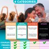 Joyadora 400 Questions for Couples, Family, Friends - Couples Games, Romantic, Couples Card Game, Couples Gift Sets, Love Game, Card Games for Couples Date Night, Relationship Gifts