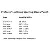 Pro Force Lightning Punches Karate Sparring Gloves (Silver, Small (Knuckle Width: 3-1/4" - 3-3/8"))