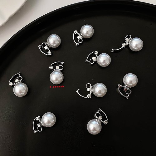 GLKTOPO 20 Pieces Mini Pearl Hair Clips Tiny Pearl Hair Barrettes Cute Hair Pins Hair Decorations Bangs Clips for Girls Women Bridal Wedding Party Banquet Hair Accessories, White