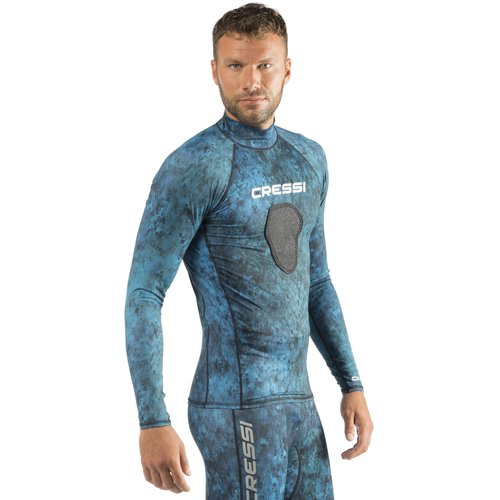 Cressi Hunter Rash Guard, camo blue, XXL
