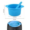 Electric Waxing Kit, Wax Warmer Silicone Liner for Tress Wellness Compatible with 16oz Waxing Kit Melting Wax Bowl for Tress Wellness Wax Warmer or for BLITZWAX Wax Warmer (Blue, Red)