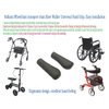 Rollator Hand Grip,Wheelchair Hand Grip,Transport Chair Hand Grip,Knee Walker Hand Grip.Universal Replacement Parts,Ergonomic Design Makes,Surface Anti-Slip Texture,Excellent Comfort(1Pr,Black)