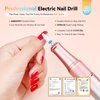 SAVILAND Electric Nail Drill Professional: 40000RPM Upgrad Nail Drill Kit 2024 Beautiful Gradient Sunset Color Scheme Nail Drill Machine Portable Nail File & Buffers Salon Use Manicure Pedicure