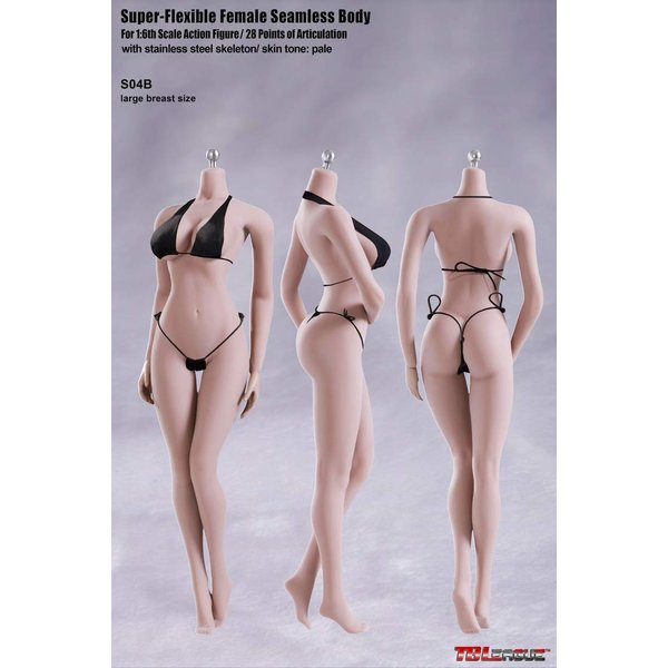 Phicen TBLeague 1/6 Female Seamless Action Figures-Realistic Full Silicone Body White Skin & Stainless Steel Skeleton - 12" Scale Super Flexible Female Figure Dolls for Arts/Drawings/Photography