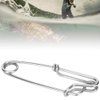 Pack of 6 Stainless Steel Long Line Snap Clips Easy On/Off Float Line Tuna Clips
