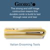 Giorgio G20 IVY Folding Mustache and Beard Comb 6.5 Inches - Small Fine Tooth Pocket Comb for Everyday Hair Care - Sawcut and Hand Polished Pocket Comb and Styling Comb - Fine Ivory Travel Comb