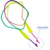 10 pcs Rainbow Jump Rope Set Durable Nylon Skipping Ropes,Safty Vibrant Jumping Ropes for Girls or Boys Physical Education Skipping Rope(7.2 Feet)