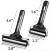 Yesland 4 Pcs Brayer Roller, Black Rubber Roller for Printmaking Wallpapers Stamping Gluing Application - 3-7/8 & 2-3/8 Inches