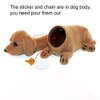 Mary Paxton Bobble Head Dachshund,Car Decoration Nodding Dog Ornaments High Emulation Creative Dog Dashboard Crafts Dog Lover Gift for Car Vehicle Desk Tabletop Office Decor Baby Kids Toy (Dachshund)