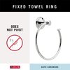 DELTA FAUCET 79746 Cassidy Wall Mounted Towel Ring in Polished Chrome