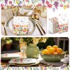 Yeaqee 200 Pcs Spring Napkins Tulip Paper Guest Towels 2 Ply Decorative Floral Napkins Disposable Bathroom Napkins Disposable Hand Towel for Kitchen Spring Party Dinner
