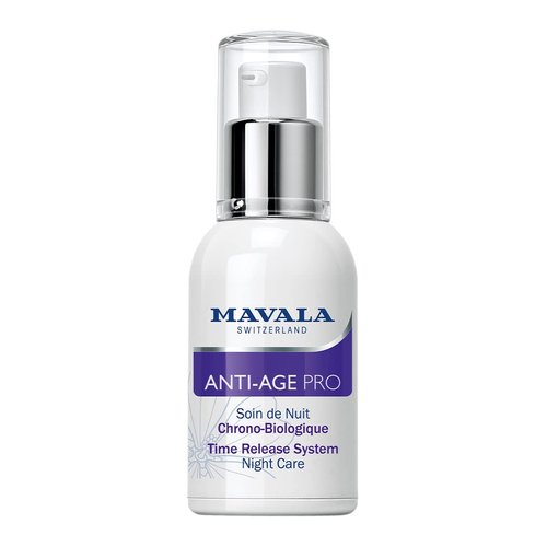 MAVALA Anti Age Pro Night Care | Anti-Aging Serum | Detox, Rejuvenate, and Correct Signs of Aging | Repair Wrinkles + Dark Spots | Vitamin C and Vitamin E | 1 oz.