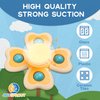 JoySprout Spinner Toys for Babies, 4pcs Baby Spinners with Suction Cups for Interactive Stimulation and Sensory Development, Window Spinners for Toddlers 1-3 for High Chair Toys and Bath Time