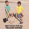 Island Genius Sand Scoop and Shovel Digging Tools for Metal Detecting, Beach Shelling, Sand Sifter
