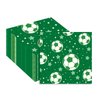 HFBOBP 50PCS Soccer Paper Napkins 13 x 13 Inches Luncheon Napkins Cocktail Napkins Disposable Sports Theme Decorations for Kids Baby Shower,Birthday Party,Soccer Theme Party Supplies