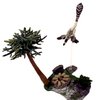 Creative Beast Studio Beasts of The Mesozoic: Accessory Pack: Mountains Environment with Troodon F. Juvenile - 1/6th Scale Dinosaur Action Figure Set, Hand-Painted