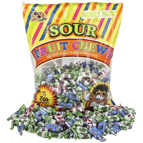 U.S. Toy Sour Fruit Chews/240-Bag