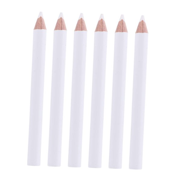 Gogogmee 30pcs Absorb white pencil nail art gems dotting pen manicure tools white nail whitening pencil Nail Rhinestone Picker Dotting Tool Wood Pen White Nail Pencil crayon pickup