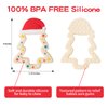 Jimibaby Christmas Teether, The First Christmas teether Teething Toy for Baby Boys and Girls, Ideal Christmas Stocking Stuffer, Comes with Gift Package (Christmas Hat) (Christmas)