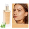 Oulac Foundation Make Up, Skincare Infused With Aloe Leaf And Vitamin E, Medium to High Coverage Liquid Foundation, Foundation Vegan 30ml, Shade：Desert 12