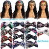 Ubetta Curly Headband Wigs Human Hair Glueless None Lace Front Wigs for Black Women Deep Wavy Brazilian Virgin Remy Human Hair Machine Made Wigs with Headband Attached 22 Inch 150% Density
