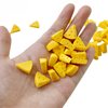 NSBELL 100PCS Miniatures Kitchen Food Cheese Miniature Artificial Cheese Models Mini Resin Simulation Cheese for Dollhouse Kitchen Decoration DIY Accessory