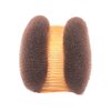 VANTOBEST Hair Accessory Comb, 2Pcs Sponge Hair Pad Charming Bump It Up Volume Inserts Hair Bun Maker for Women Lady Girl (Brown)