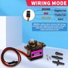 DaFuRui 5pack MG90S Servo Motor， Mini 9G MG90S Micro Servo Metal Geared Motor for Arduino RC Robot Helicopter Airplane Boat Controls