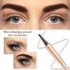 BowJian Eyebrow Pencil Dark Brown Microblade Eyebrow Pen Long Lasting Eyebrow Brush Brow Pencil Natural Eyebrow Makeup Microblading Pencil for Eyebrows Waterproof Eyebrow Pencil Brown Eyebrow Tint
