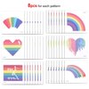 Konsait 96 Sheets Pride Temporary Tattoos, Vibrant Flag Heart Rainbow Tattoos, Waterproof Body Face Pride Makeup Tattoos for Kids Man Women, Pride Party Favors, Pride Equality Parades Celebrations