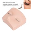Lash Mannequin Head, 3 Layer Lashes Eyelash Mannequin Head for Make Up Eye Lashes Eyelash Extensions, Soft Touch Makeup Practice Face (White Skin)