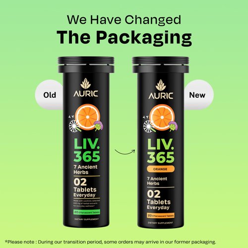 Auric Herbal Liver Support Supplement | Milk Thistle (Silymarin), Turmeric, Garlic, Ginger for Liver Health | Advanced Detox & Cleansing Formula for active Liver | 60 Tablets | Plant Based Gluten-Free