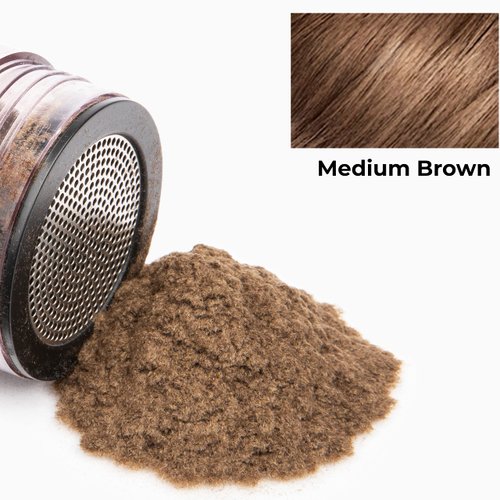 Caboki Hair Loss Concealer (All-Natural Hair Building Fibers) Travel Size (Medium Brown)
