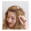 Mini Pearl Hair Barrettes for Women Girls, 10pcs Sweet Artificial Pearl Hair Clips, Flower Pins Clips for Party Wedding Daily