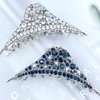 2 Pcs Rhinestone Vintage Claw Hair Clips Metal Hair Claw Star Crystal Sparkly Hair Clamps Retro Fancy Hair Claw Jaw Clips Strong Hold Non-Slip Hair Accessories for Women Girls