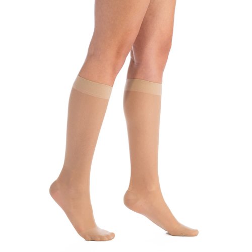 EvoNation Women’s Knee High 8-15 mmHg Sheer Graduated Compression Socks – Mild Pressure Compression Garment, Support Stockings, Pain Relief & Circulation, Great for Fatigue, Pain, Swelling, Travel