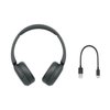 Sony WH-CH520 Wireless Headphones Bluetooth On-Ear Headset with Microphone and up to 50 Hours Battery Life with Quick Charging, Black
